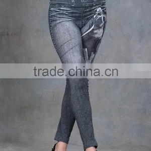 Look Like Jeans Wholesale Sexy Womens Jean Printed Kurtis Leggings thumbnail-2