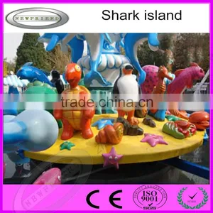 Kids Rides Outdoor Fighting Shark Island With Water Gun for Sale With High Quality thumbnail-4