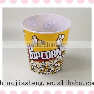 Round Plastic Popcorn Bucket Custom Logo Printed thumbnail-2