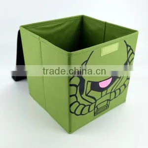 Printed Cute Lid Dustproof Sturdy Kids Fabric Storage Box , Toy Clothing Shoes T-shirt Fabric Storage Box thumbnail-2