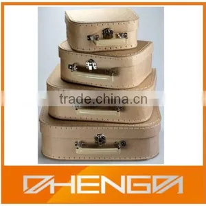 Hot Quality Customized Made Kraft Paper Cardboard Suitcases (ZD2014-M009) thumbnail-1