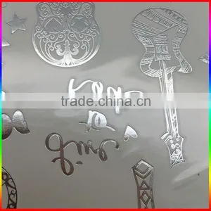 Custom Flash Silver Tattoos Temporary Tatoos/Silver Metallic Temporary Tattoo thumbnail-3