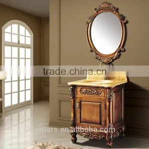 Hot Sale Bathroom Vanity Furniture Oak Solid Wood WTS160 thumbnail-3