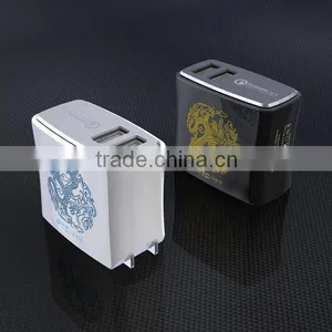 Qualcomm Certified Quick Charge 2.0 3.0,QC 3.0 QC 2.0 Charger,quick Charge qc 2.0 Wall Charger qc 3.0 thumbnail-1
