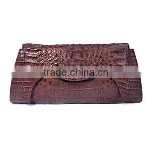 Real Crocodile Skin Handbags Genuine Leather Purse Wholesale Leather Clutch Bag thumbnail-1