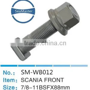 High Strenth Alloy Wheel Bolt With Nut 7/8-11BSF*88mm for Trucks and Autos thumbnail-1