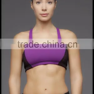 Hot Design Supplex Fabric Sexy Ladies Sports Bra With Mesh Panel on Both Sider Fitness Wear Office In Unite State (USA) thumbnail-6
