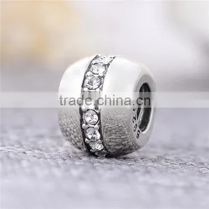 X222 European Style Crystal Charms,925 Sterling Silver Charms Bead Fits Bracelet thumbnail-3