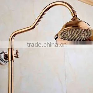 New Arrival in Wall Rose Gold Rainfall Shower Head Shower Set thumbnail-3