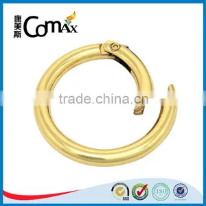 Metal Accessories For Handbag Circle Gold Metal Spring Buckle thumbnail-4