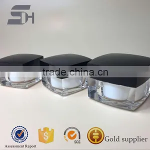 15ml,30ml,50ml Square Shaped Acrylic Cosmetics Cream Empty Jars thumbnail-5