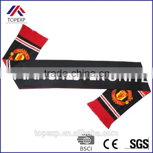 Professional Custom Knit Fan Scarf Jacquard Scarf thumbnail-2