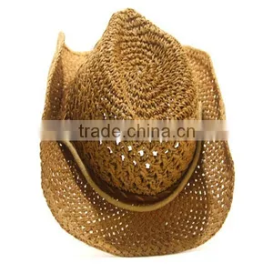 Hot Sale Korean Kids Hip Hop Summer Sun Cheap Straw Cowboy Hats thumbnail-4