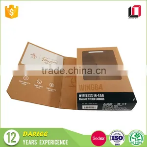 High End Blister Tray Magnetic Closure Kraft Paper Wireless In-ear Earbuds Packaging Box With Custom Logo thumbnail-3