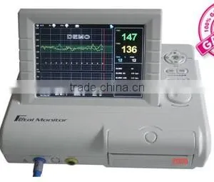 Fetal Heart Rate Fetal Monitor With Ultrasonic Transducer TOCO Remote Marker thumbnail-1