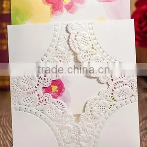 2015 New Design Laser Cut Wedding Invitation Card thumbnail-3