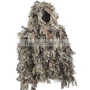 Woodland Camouflage Ghillie Hunting Suit Light Weight Green Brown thumbnail-3