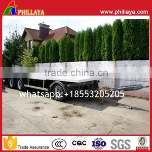 ISO CCC Certification Full Type Mini Excavator Transport Lowbed Trailer With Drawbar thumbnail-6