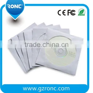 High Quality CD DVD White Paper Sleeve With Clear Window and Flap Envelopes thumbnail-1