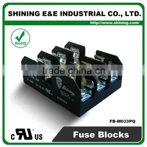 FB-M033PQ 600V 30 Amp 3 Pole 10x38 Midget Fuse Holder Block thumbnail-5