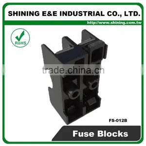 FS-012B 35mm Din Rail Mounted 600V 10A 2 Pole Midget Fuse Base thumbnail-5