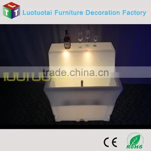112CM High PE Plastic Illuminated Bar Corner Unit/LED Bar Counter /LED Bar/LED Illuminated Bar Hire LTT-BC05A thumbnail-4
