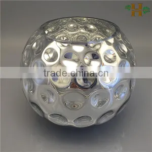 Factory Price Round Glass Flower Vase thumbnail-4