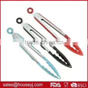 10 Inch High Quality Stainless Steel Bread Tongs Food Tongs Kitchen Serving Tongs thumbnail-1