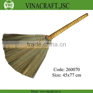 Natural Grass Broom Straw With Handle thumbnail-1