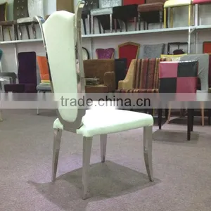 Stainless Steel Dining Table and Chair Sets Modern Stainless Steel Dining Chair thumbnail-2