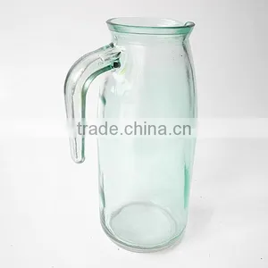 Stained Spouted Handling Table Use Glass Water Bottle Glass Pitcher thumbnail-2