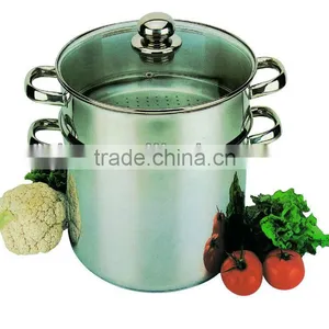 2014 Large Stainless Steel Steamer Pot thumbnail-1