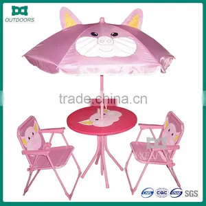 Kids Folding Chair and Beach Umbrella Pink Childs Chair thumbnail-1