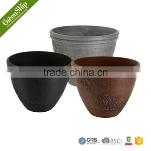 Colorized Plastic Flower Pot Eco-friendly Round Plant Pots Hot Sale thumbnail-1