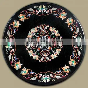 Marble Mosaic Table Tops, Marble MicroMosaic Table Top, Tabletop Exporter Marble Inlay thumbnail-1