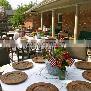 Rattan Charger Round Plate thumbnail-5