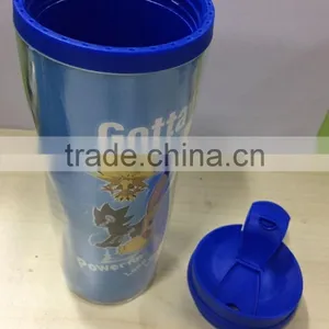 Hot Sale Plastic Double Wall Mug 350ml With Customized Logo thumbnail-2