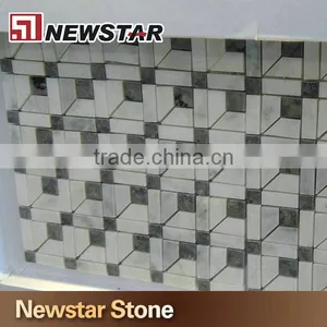 Newstar Basketweave Marble Mosaic Price for Mosaic Tiles Bathroom Mosaic thumbnail-3