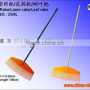 25 Teeth Long Handle Plastic Garden Rake (25HL) thumbnail-1