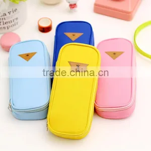 China Suppliers Cheap Canvas Pencil Case School Pencil Box With Zipper thumbnail-1