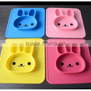 2017 Hot Selling Top Quality 100% Pure Food Grade Silicone Baby Placemat Suction Table For Kids thumbnail-5