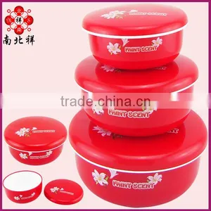 Food Grade KitchenPlastic Salad Bowl /Soup Bowl Set With Lid thumbnail-1