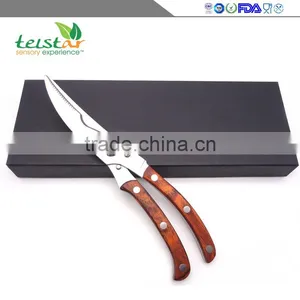 Manufacturers Selling Chicken Bone Cut Wooden Kitchen Scissors High-end Gift Box thumbnail-1