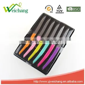 WCJ843 Colorful High Frequency Handle Cutlery Set Staibless Steel Steak Fork thumbnail-1
