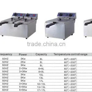 Professional Deep Fryer/1 Tank 2 Basket Deep Fryer/industrial Electric Fryer EF-481C thumbnail-4
