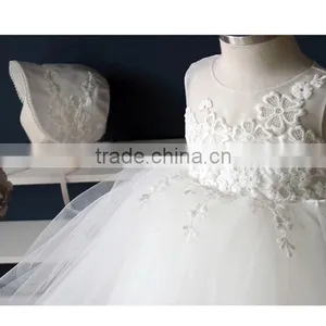 Baby Girl Pageant Wedding Dresses Infant Princess Little Girls 1 Year Birthday Party Dress Newborn Christening Dresses For Girls thumbnail-5