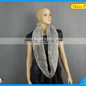 High Quality Knitted Rex-Rabbit Scarf thumbnail-1