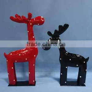 Iron HandMade Artifical Dollarma Craft Cheapest Reliable Golden Supplier Deer Christmas HXM5B601-6 thumbnail-1