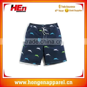 Hongen Apparel Digital Sublimation Custom Waterproof Beach Shorts Customized Surf Board Short thumbnail-1