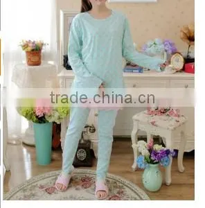 Loving Heart Maternity Nursing Long Sleeve Pajamas Loungewear Dress thumbnail-3